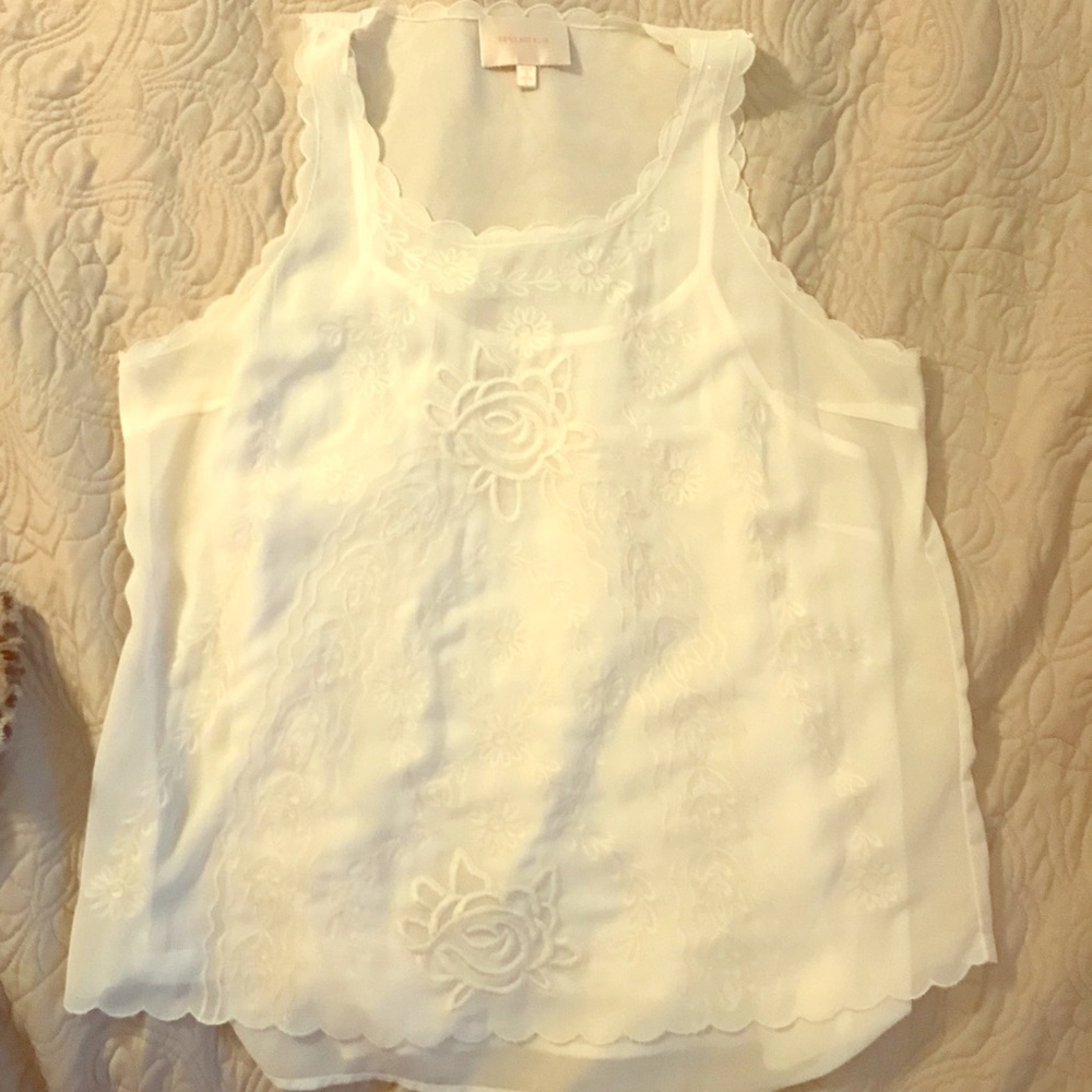 Embroidered tank